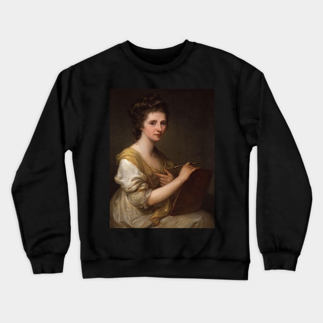 Self Portrait of Angelica Kauffman Crewneck Sweatshirt by Amanda1775